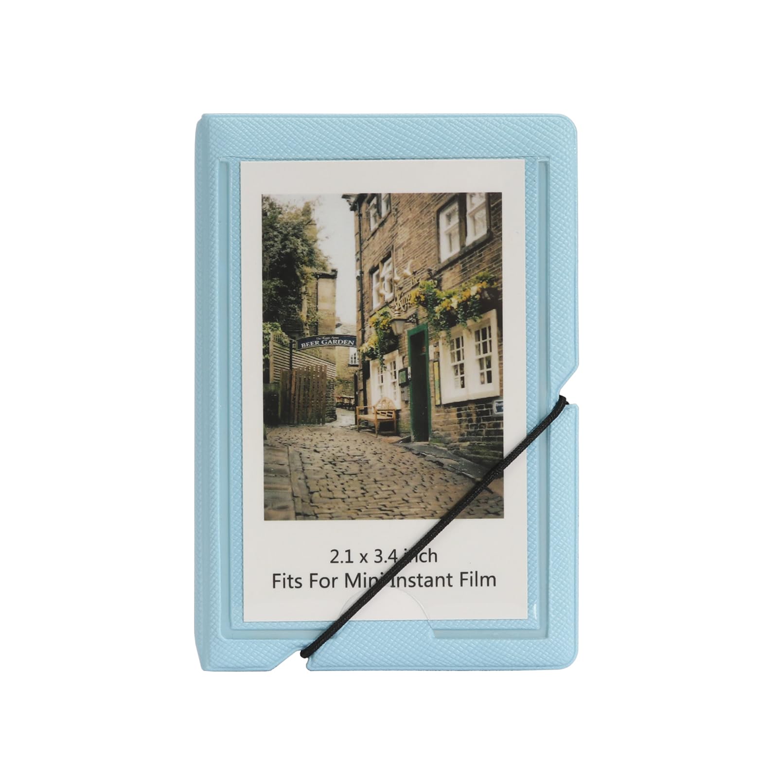 Mini album fotografico istantaneo, contiene 28 foto, adatto per Fujufilm Instax Mini 11 9 8 8+ 70 7S 90 25, Polaroid, Lomography (celeste)