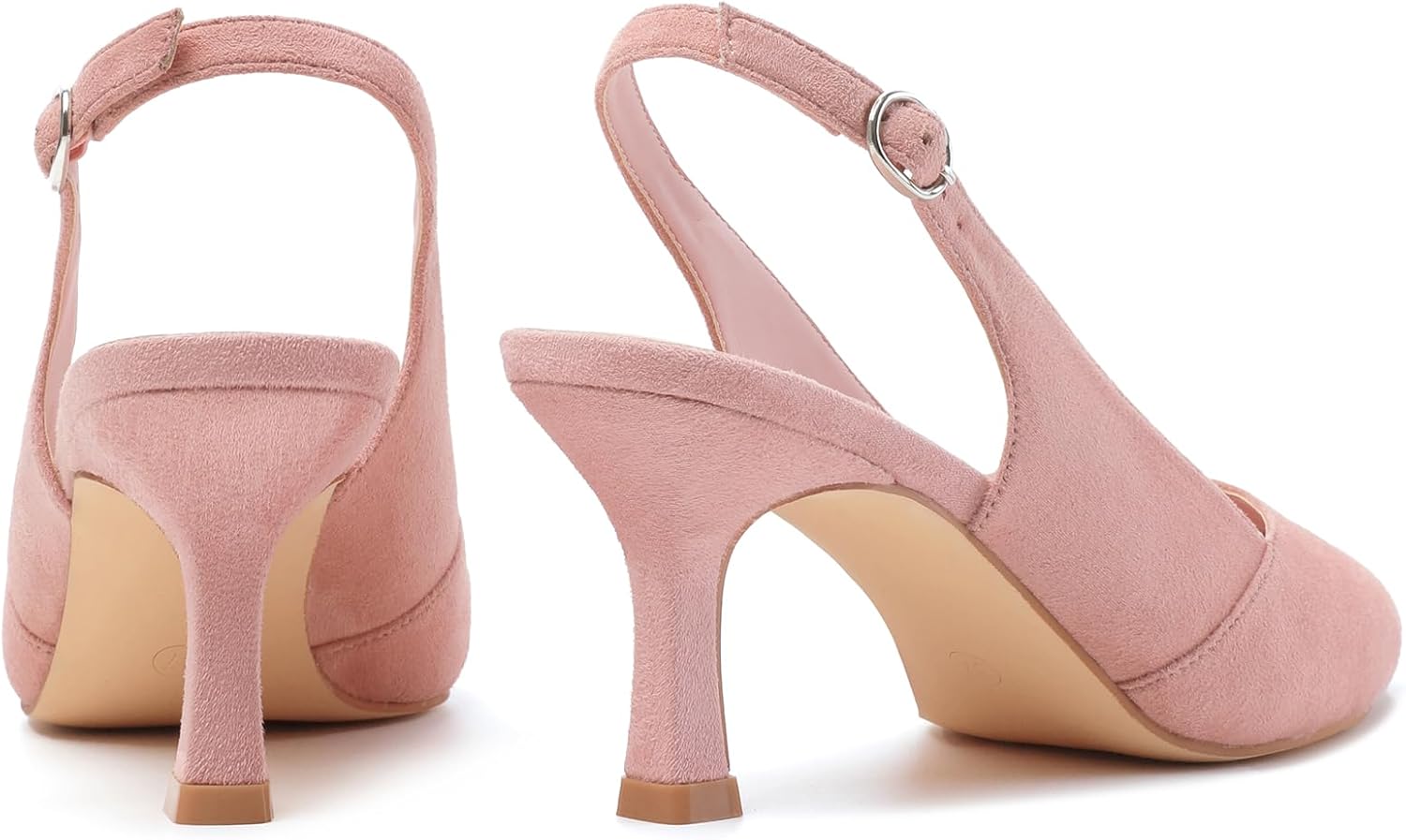Mostrin Kitten Heels for Women Slingback Pointed Closed Toe Heels Women's Pumps Shoes for Wedding, Party, Commuting - Image 6