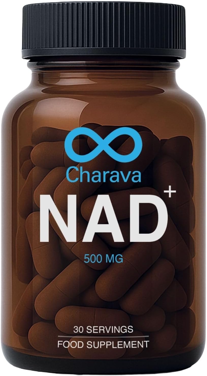 NAD+ 500mg (30 Servings) – Enhanced Absorption – Premium Nicotinamide Adenine Dinucleotide Supplement – Mitochondrial Support, Energy & Longevity – UK Made