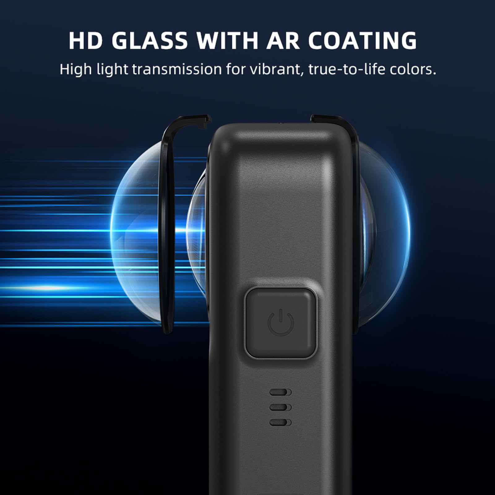 Osłona obiektywu, osłona aparatu ze szkła hartowanego, kompatybilna z DJI Osmo 360, osłona obiektywu, odporna na zarysowania, przeciwpyłowa, z nanopowłoką, do akcesoriów do kamer akcji Osmo