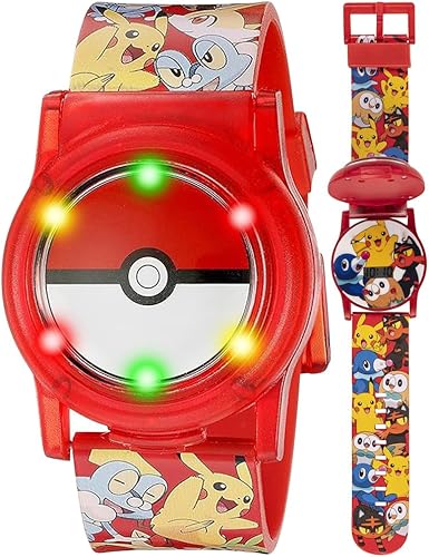 Accutime Reloj de cuarzo digital LCD Pokemon para niños, niñas y adultos de todas las edades