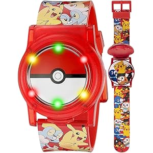 Amazon | ポケモン キッズ デジタルウォッチ 点滅LEDライトと
