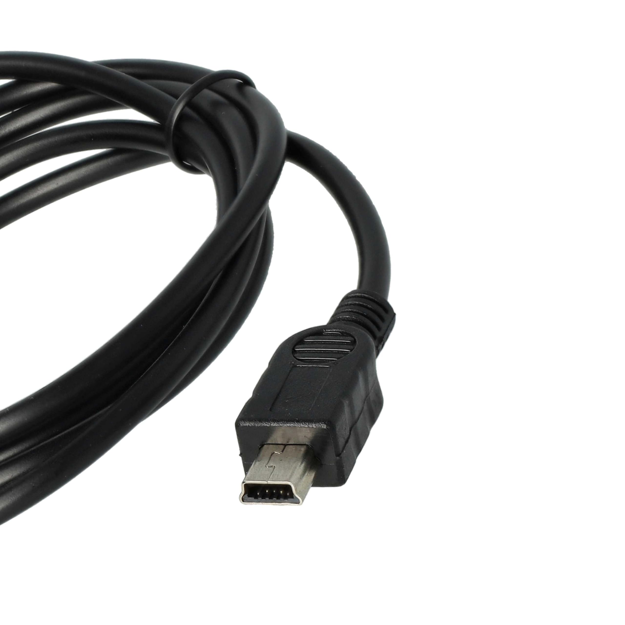 Cavo di Ricarica USB vhbw compatibile con Garmin Zumo 340, 340LM, 390, 390LM, 660, 660LM, Forerunner 205, 100 cm Nero