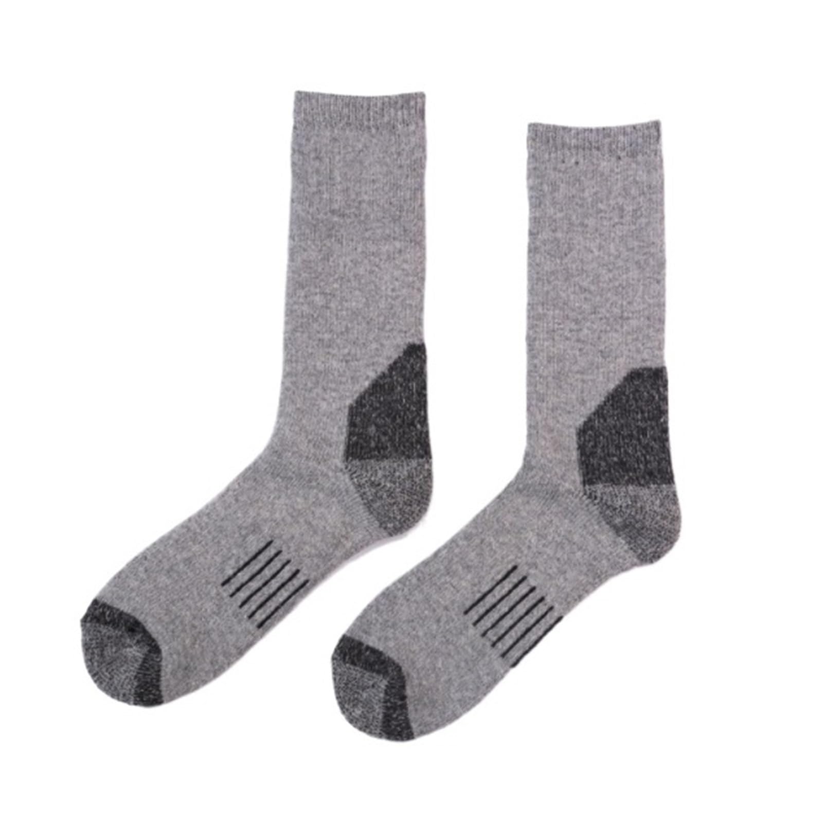 Calcetines Termicos 2 Pares De Calcetines Gruesos Y Cálidos De Invierno, Calcetines Sin Costuras Con Punta De Tubo Medio Sin Ataduras Calcetines Mujer Hombre(A)
