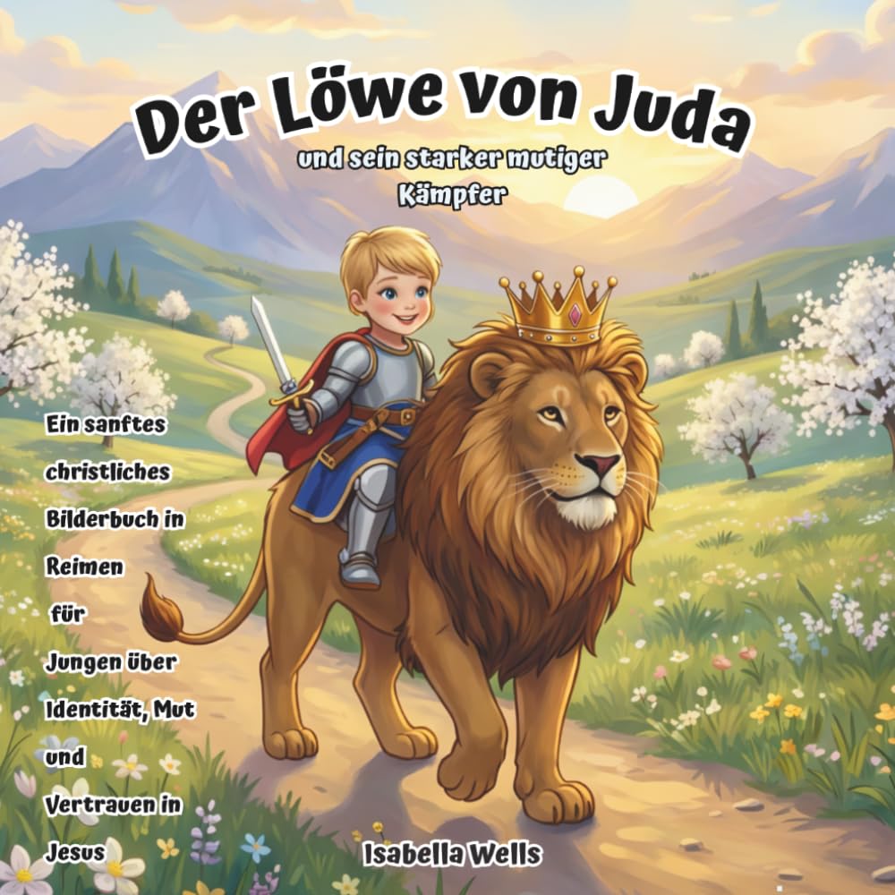 Der Löwe von Juda und sein starker mutiger Kämpfer: Ein sanftes christliches Bilderbuch in Reimen für Jungen über Identität, Mut und Vertrauen in Jesus