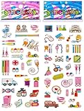 6 Sheets Puffy Dimensional Scrapbooking Party Favor Stickers + 18 Free Scratch and Sniff Stickers - Doctor, Nurse