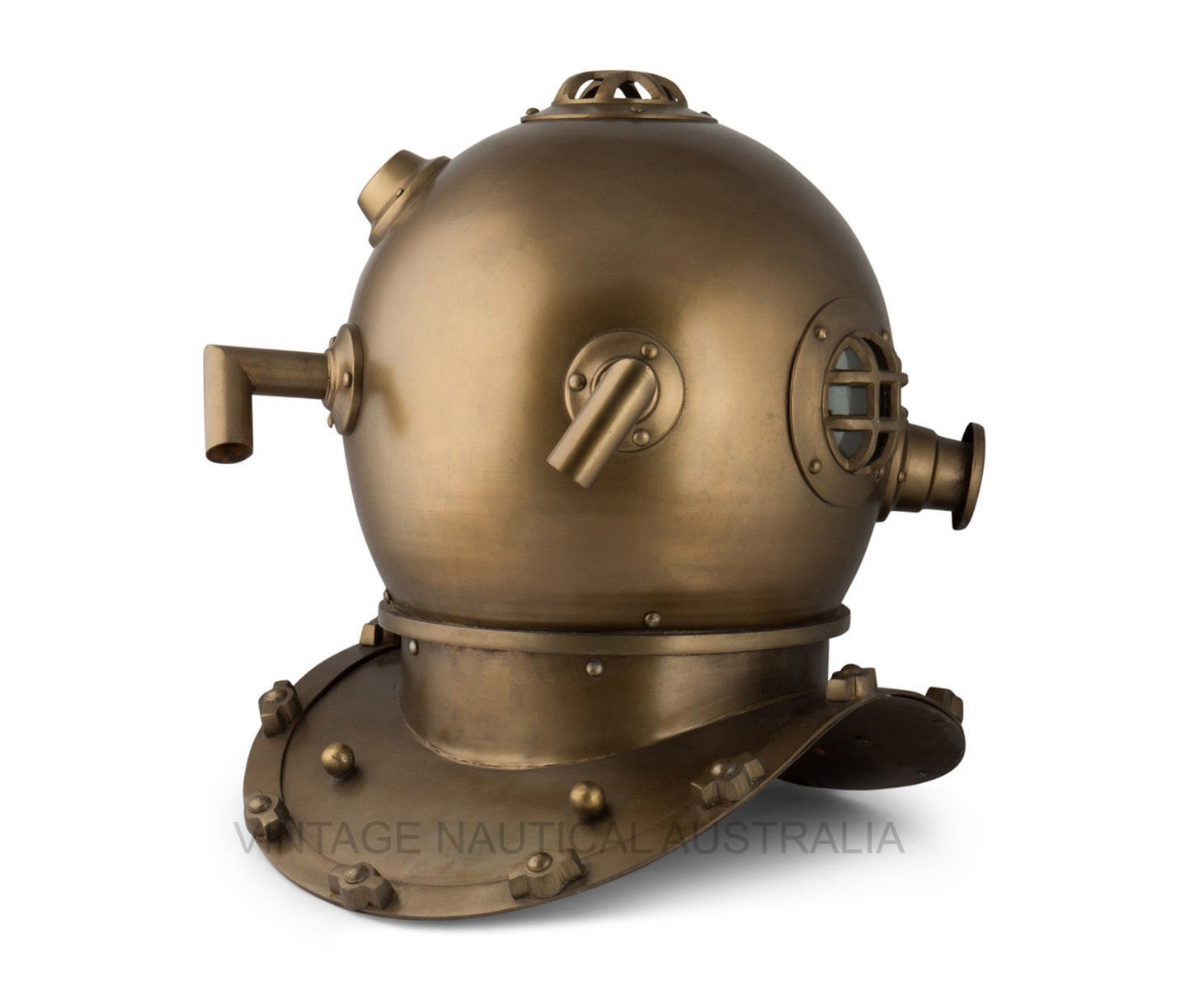 Mahira Nautical Full Size Brass Copper Diving Helmet Scuba Diver Antique US Navy Mark V Replica B