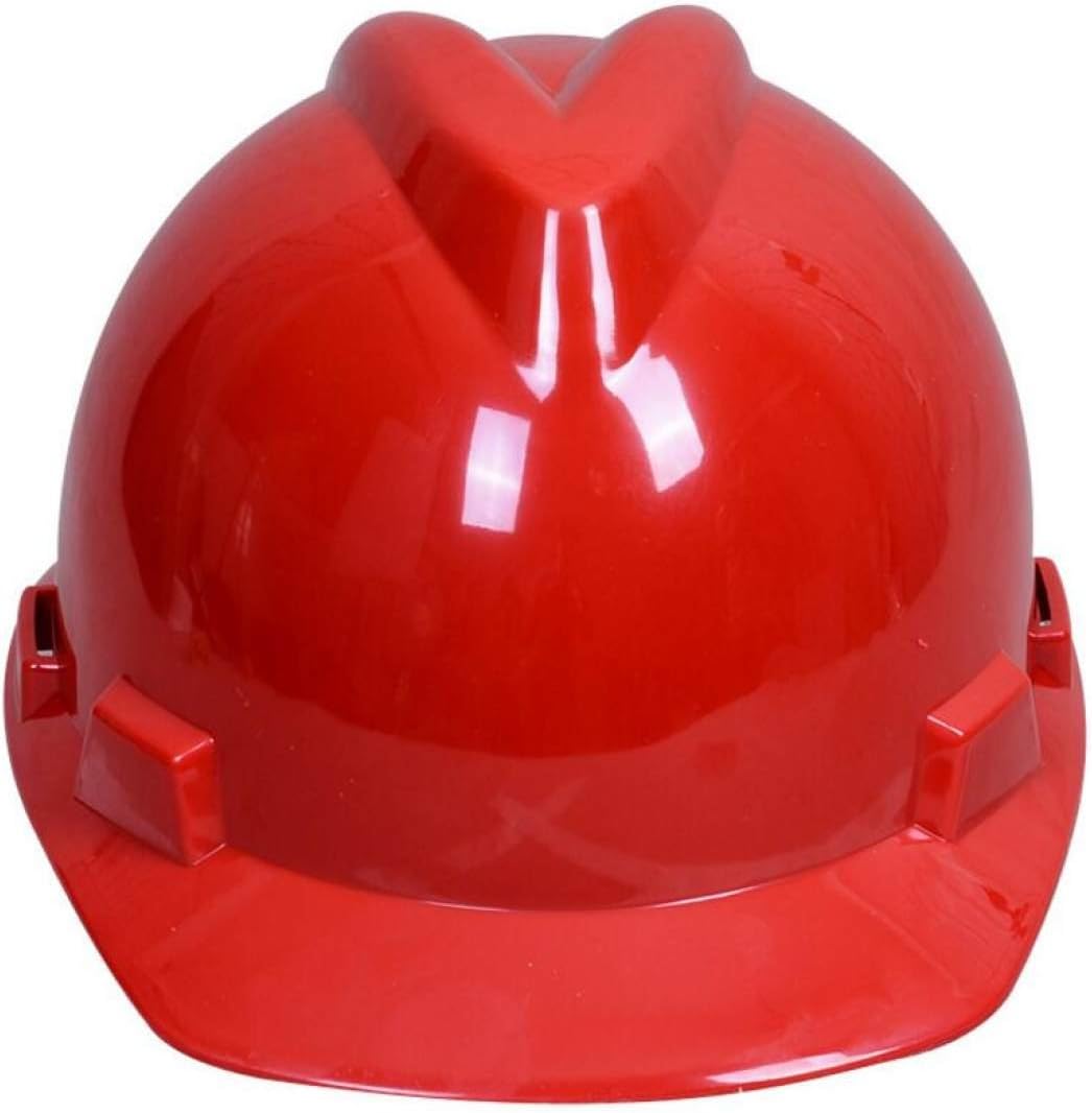 Safety Protection Breathable V-type Helmet Anti-smashing Operation Protective Cap Decoration Electrical Site Dedicated Helmet,Red