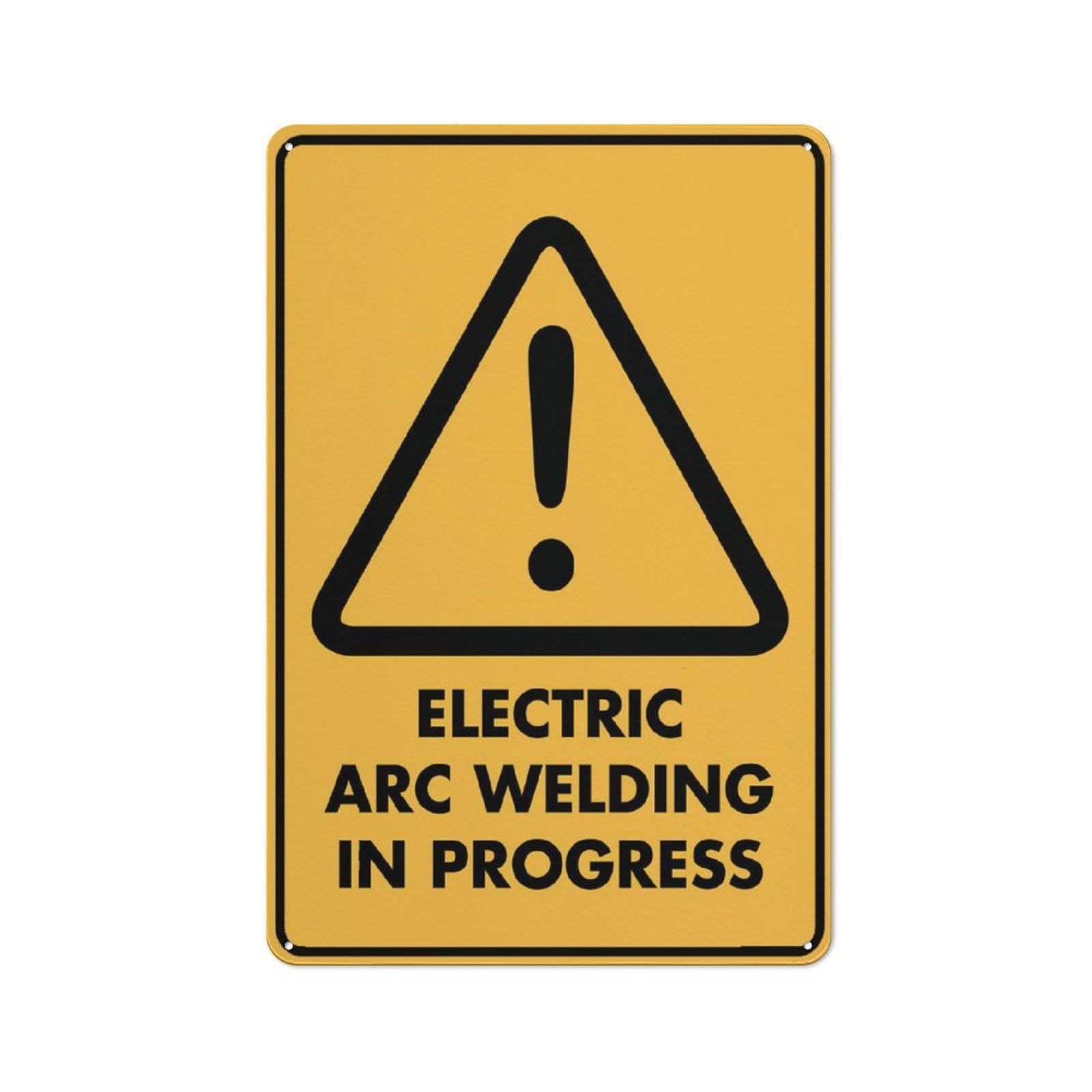 Beware Electric Arc Welding in Progress Sign Outdoor Signs Aluminum 8x12Inch Metal Signs for Business, Workplace, Office, Home, Delivery Signs, Road Signs, Garden Signs