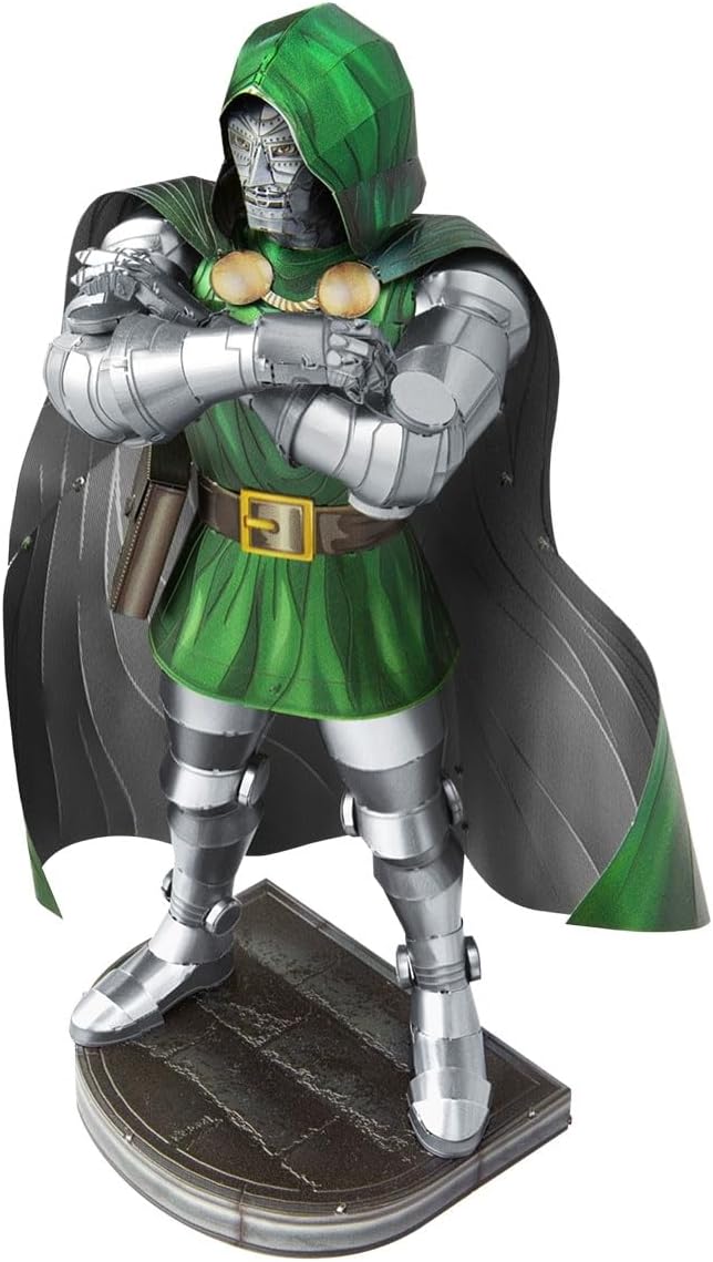 Fascinations Metal Earth Premium Series Marvel Doctor Doom 3D Metal Model Kit Bundle with Tweezers