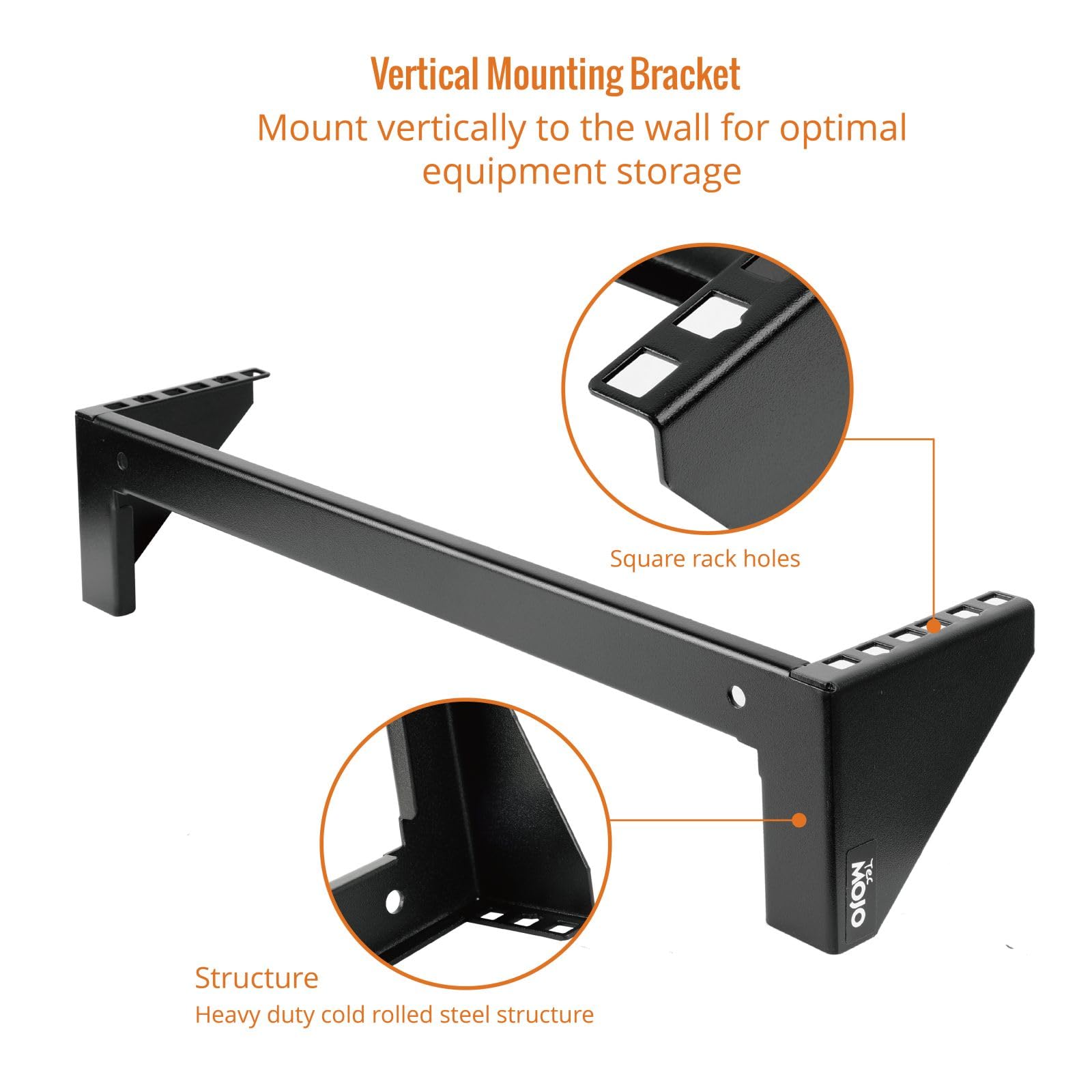 Foldable Server Panel Patch Panel Bracket Tecmojo 2U Vertical Wall Mount Rack - Foldable ...
