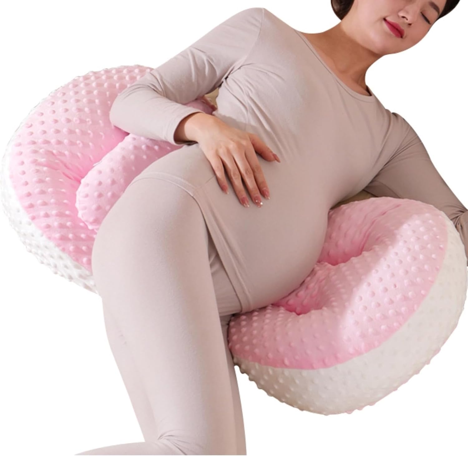 Pregnancy Pillows for Sleeping, U Shaped Full Body Pillow for Pregnancy Women,Maternity and Nursing Pillow Support for Belly, Back, Legs, HIPS (Pink)