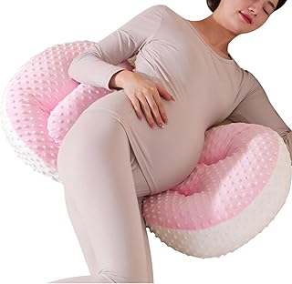 Pregnancy Pillows for Sleeping, U Shaped Full Body Pillow for Pregnancy Women,Maternity and Nursing Pillow Support for Belly, Back, Legs, Hips (Pink)