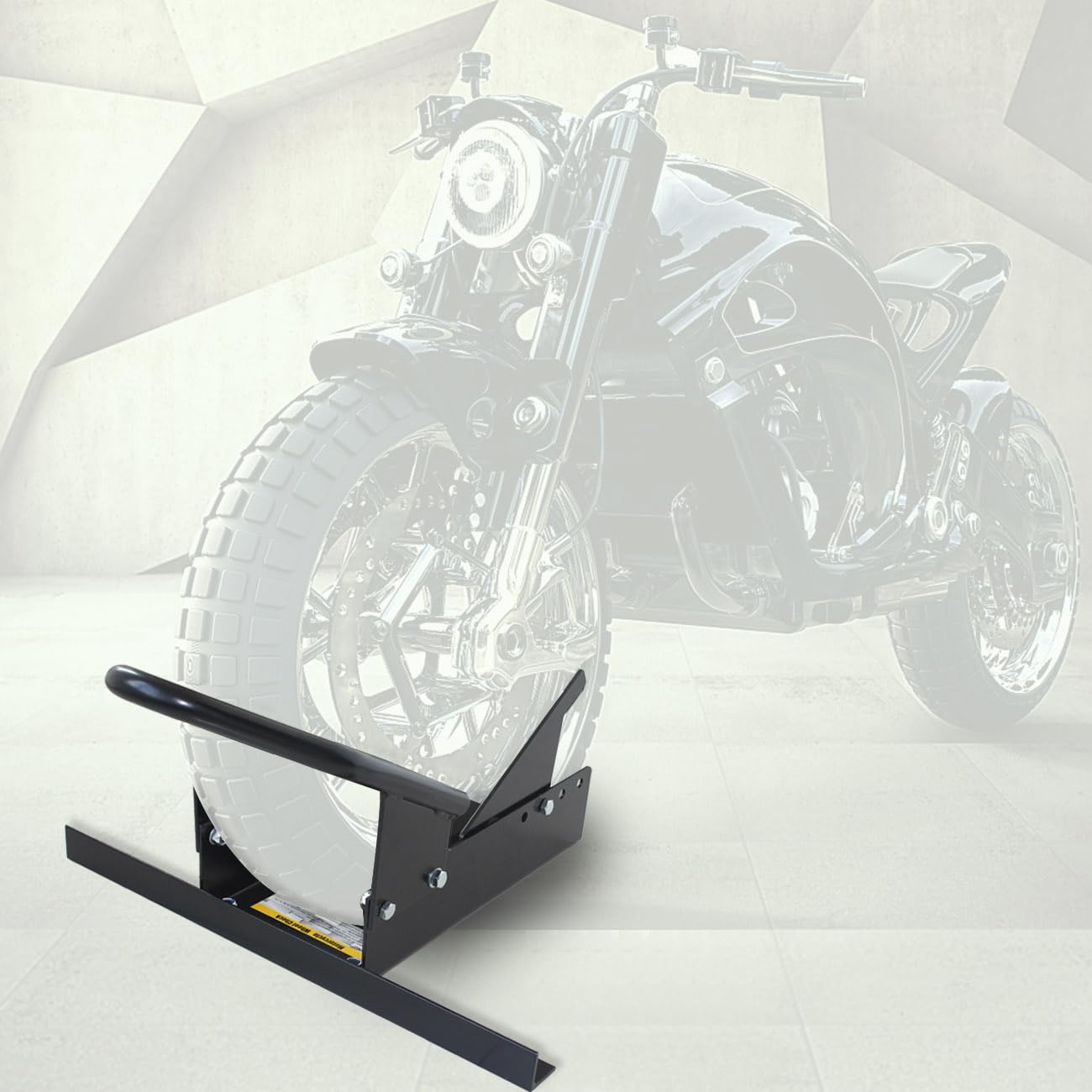 maxxhaul 80077 estándar motocicleta rueda Chock con cuna y pivotante