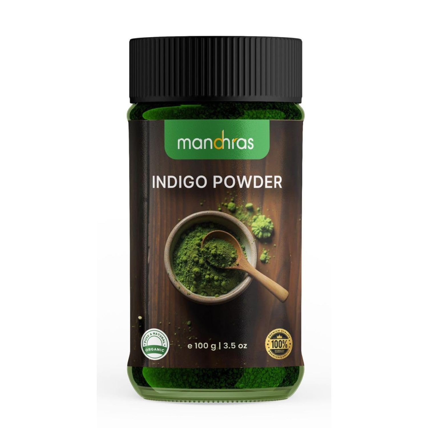 Mandhras 100% Pure Indigo Powder (Neela Amari),| Natural Hair Color for Deep Black & Brown Tones, Chemical-Free Herbal Dye for Soft, Healthy Hair, Premium Triple-Sifted Indigo - 100g-picture-43