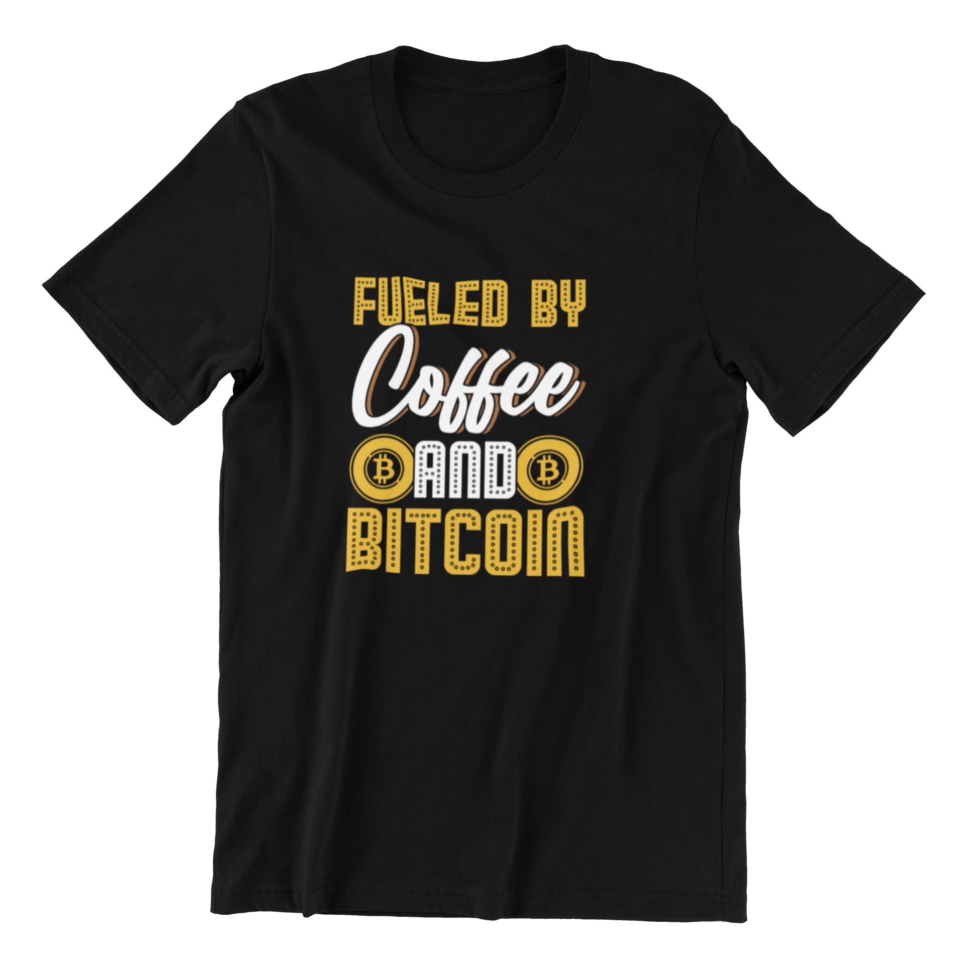 GenericGraceAds.ae T-shirt - Coffee & Bitcoin - 100% COTTON T-SHIRT - Birthday/ /Crypto