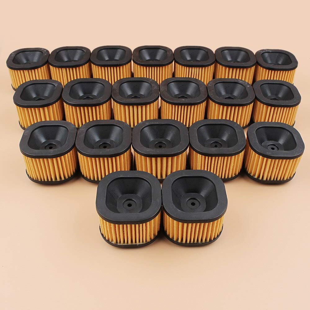 20 filtros de aire resistentes compatibles con Husq-varna 372 XP, 372XP Gasolina Motosierra (tipo cuadrado) piezas de motor de motosierra