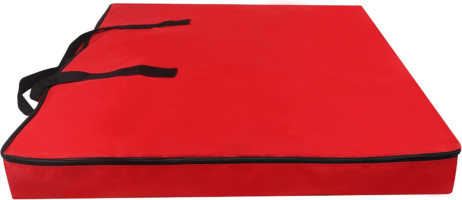 Pop Up Christmas Tree Storage Bag - 6ft Large Tree Storage Container with Handles and Zippers 30”L x 30”W x 4.3”H