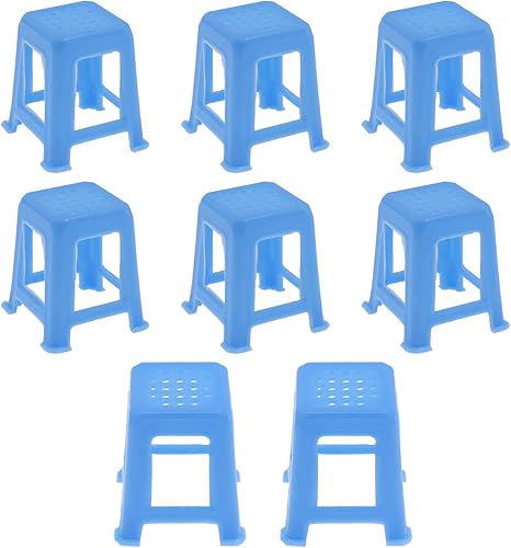Paquete de 8 soportes de lona azules para pintar mini pies de lona, soportes de lona para suministros de pintura, herramientas de vertido acrílico
