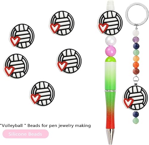 Miniatura 2 de 5 cuentas de silicona para mamá, cuentas espaciadoras de música para bolígrafos, joyería de bricolaje, llavero, fabricación de pulseras