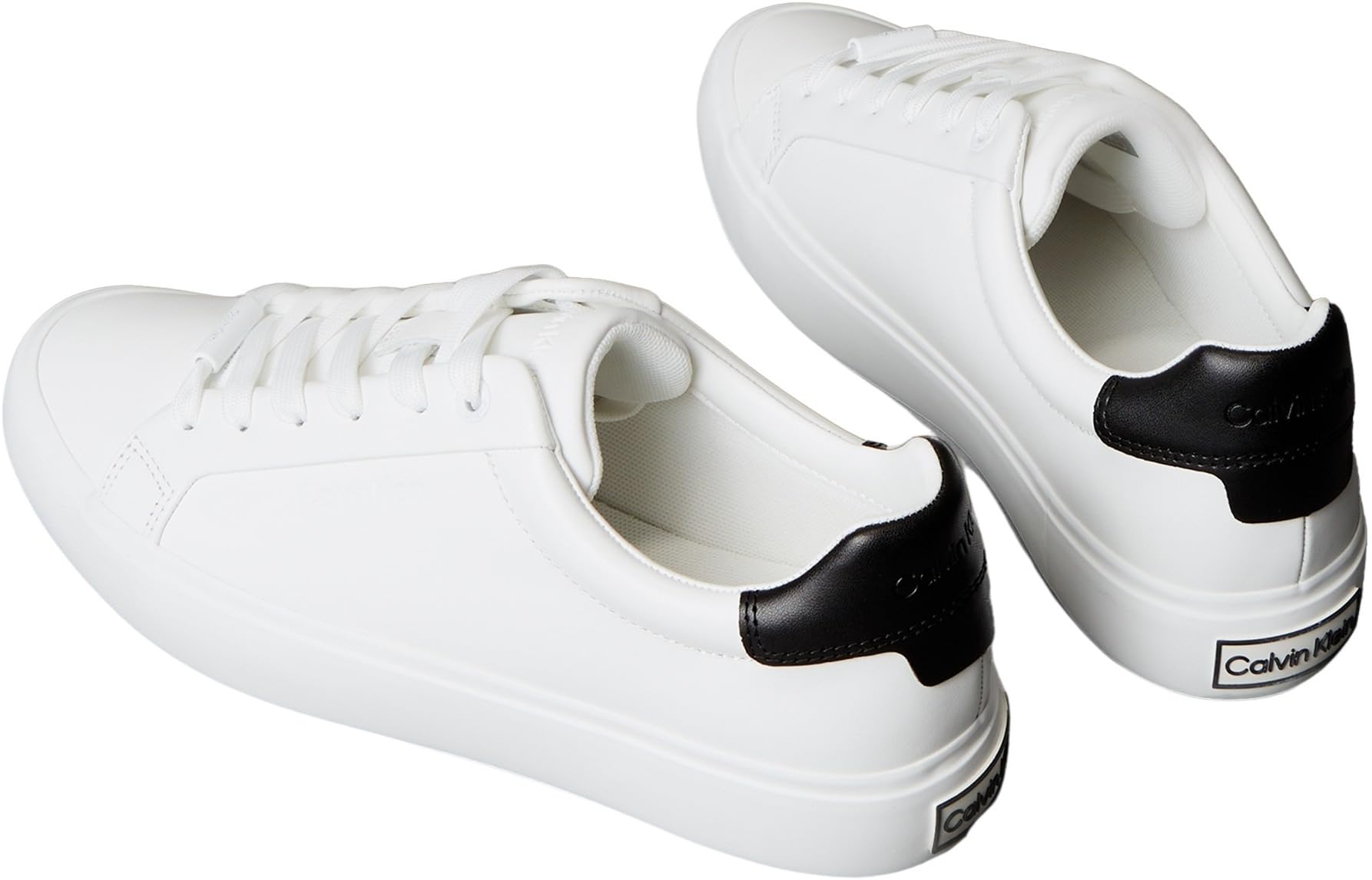 Calvin Klein Damen Cupsole Sneaker Lace-Up aus Leder