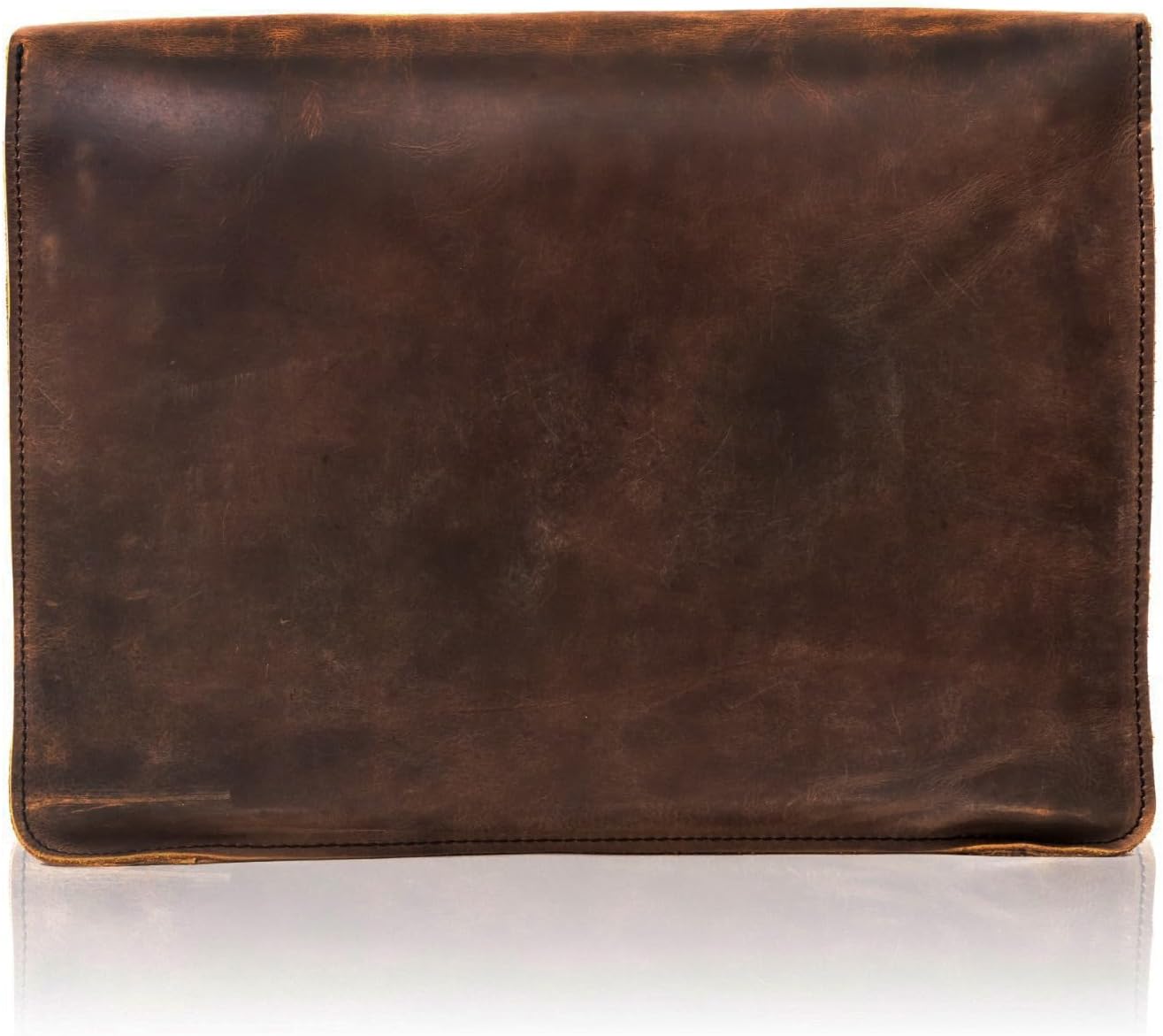 Vintage Leather Folder Document Holder/File Case/Document Portfolio, Office & Work Essentials Handmade Perfect for 13.6” Laptops & Tablets
