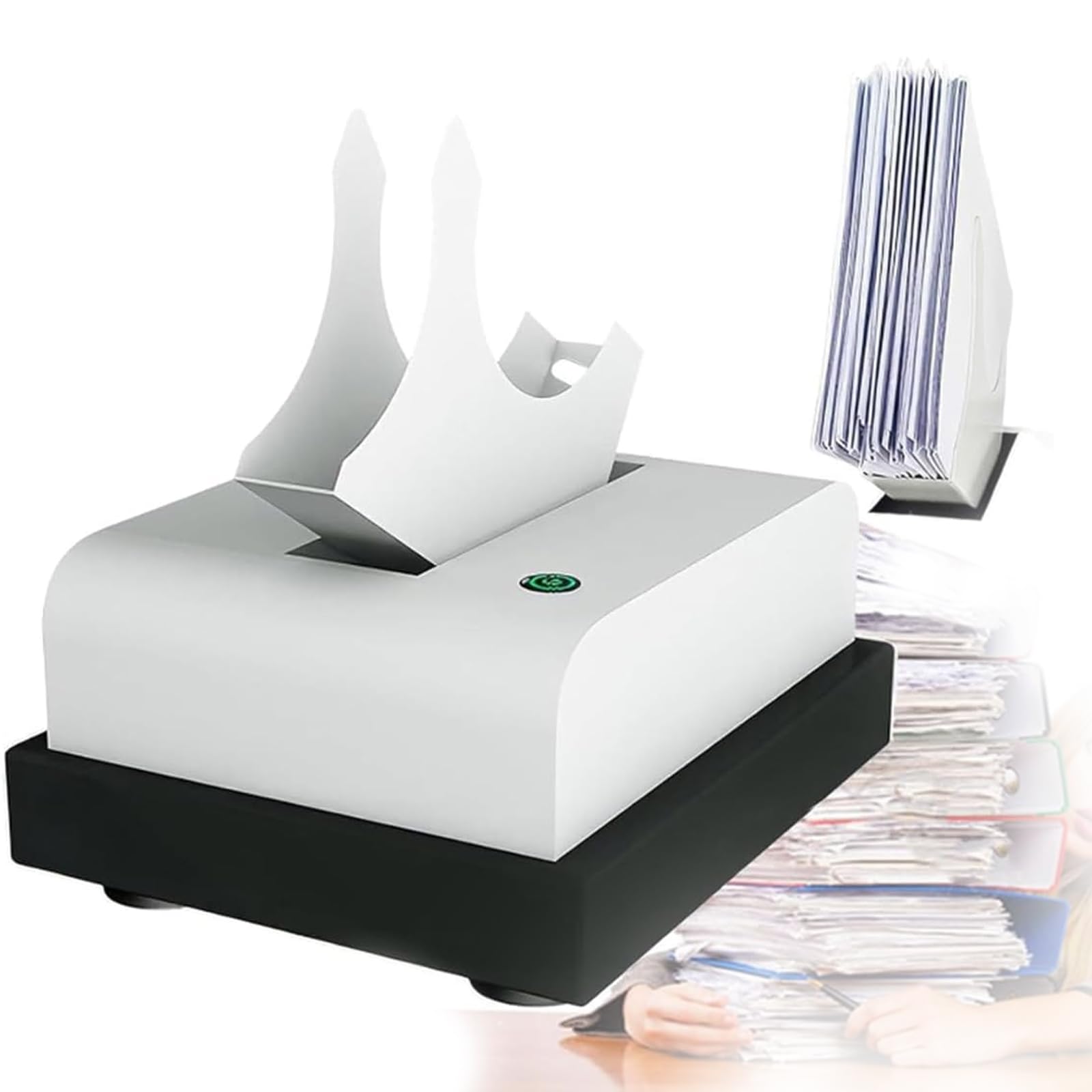 Trieuse de papier automatique de bureau, Machine de tri de papier électrique, Redresse le papier en 5 secondes, Élimine l'électricité statique, Trie le papier, Élimine les chutes de papier, Épaisseur