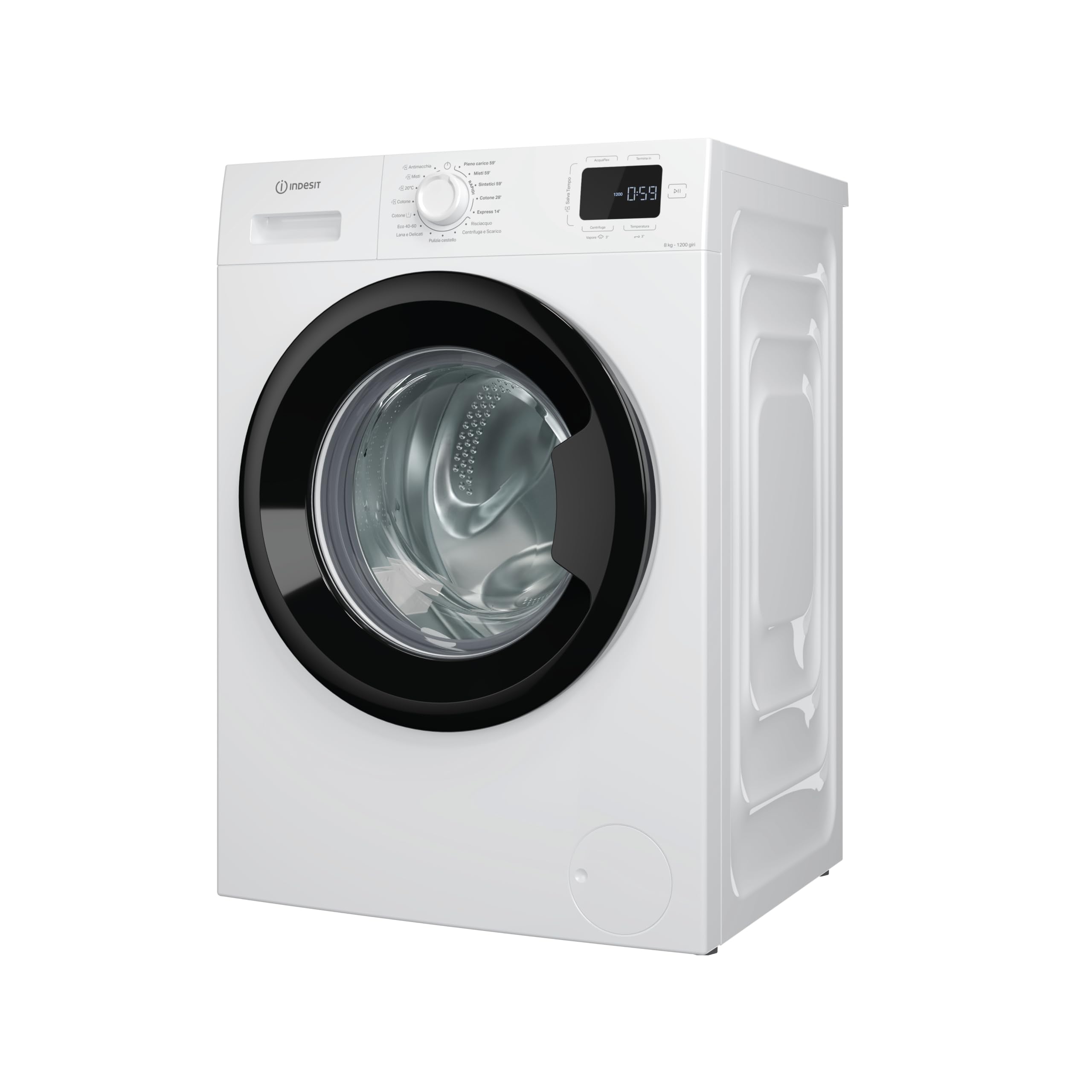 Indesit Lavatrice a libera installazione a carica frontale Indesit: 8,0 kg - IM R268B MY TIME IT