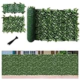 Picture of FLORALEAF Artificial Ivy Privacy Fence Screen 58''x196'' Artificial Hedge Leaf and Faux Ivy Vine Leaf Fence Wall Decoration for Outdoor Garden, Yard Decore