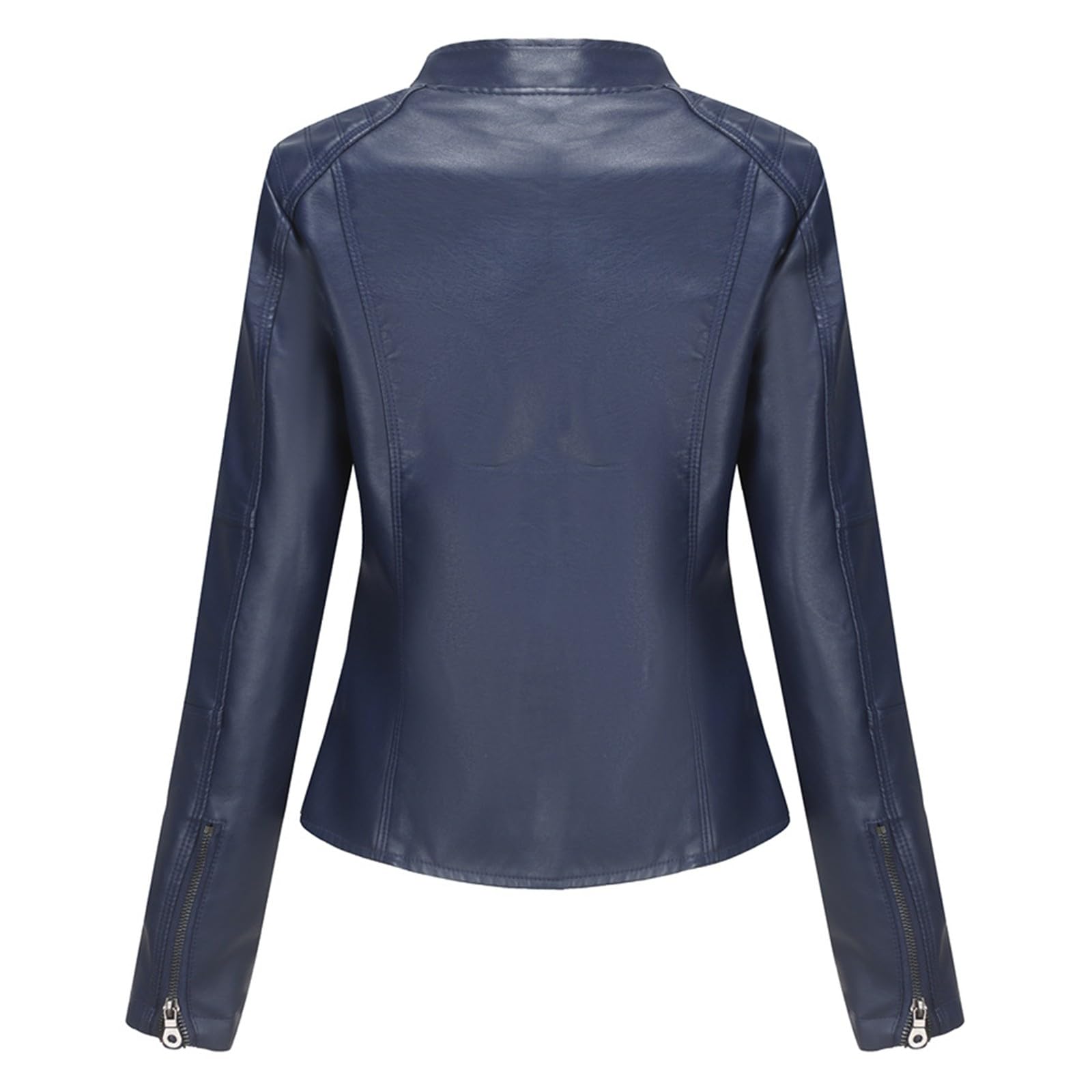 Veste Cuir Femme Mi Saison Jacket Imperméable Vêtements Legere Chic Blouson Manteau Printemps Bombers Elegant Courte en Perfecto Entre D'Été Demi Softshell