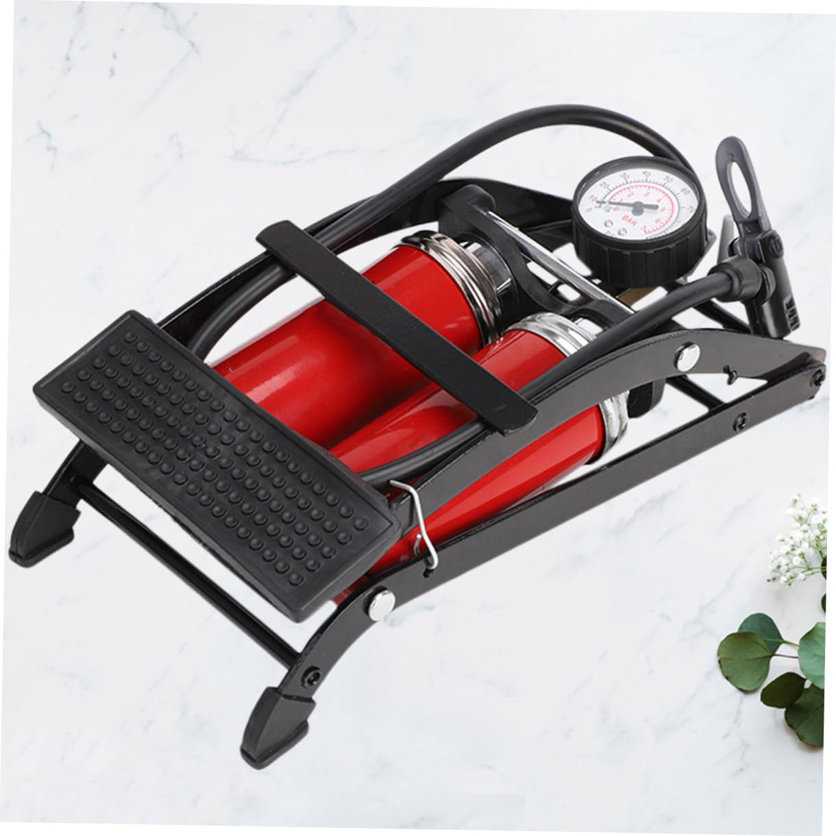 UPKOCH Fußpumpe Inflator Tragbar Pumps Pumpe Mit Manometer Zyklus Fahrrad Luftdruck Pedalluftpumpe Luftdruck Der Pedale