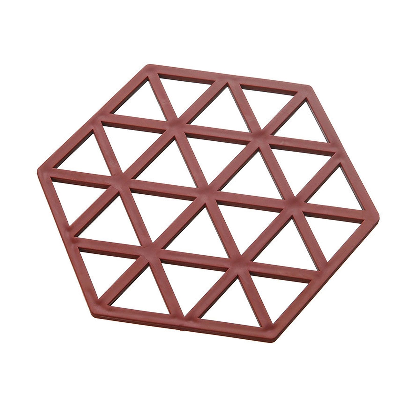 matumou Hollow Heat Resistant Trivet for Hot Dishes Non-Slip Silicone Table Mat for Pots Scratch-Proof for Kitchen