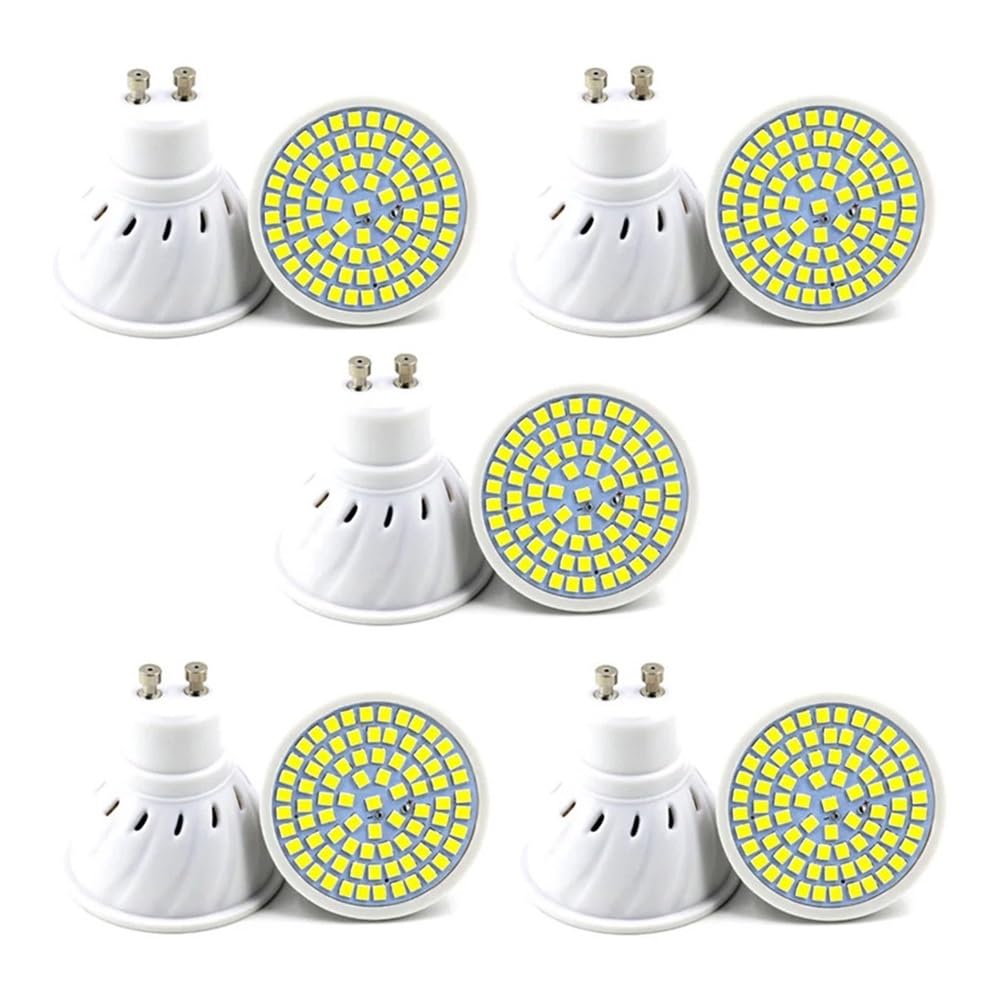 HHF Iluminación del hogar, Paquete de 20 bombillas LED for focos G10/MR16/E27 SMD2835 48leds 60leds 80leds(Cold White,E27 80 leds)