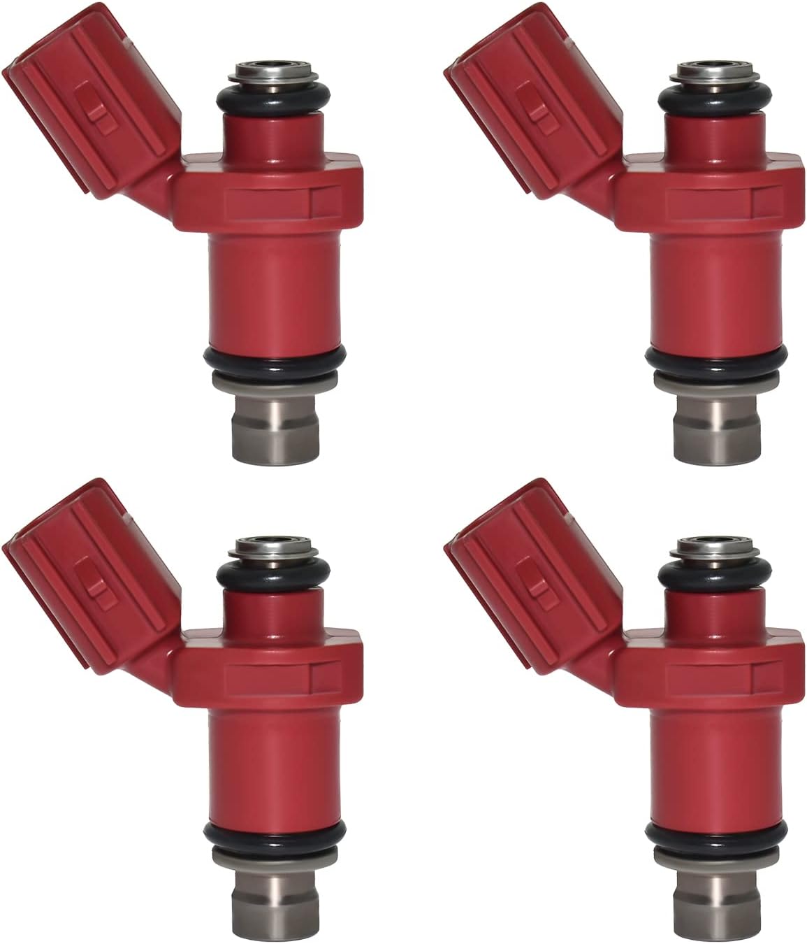 4Pcs Fuel Injectors 6D8-13761-00-00 Compatible with Yamaha 80 BEL Outboard 75HP 90HP 4 Stroke