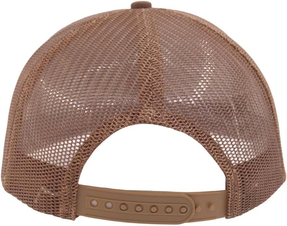 Flat Bill Snapback Mesh Hats | Fits OSFM & XXL Big Head | Blank Solid Color Adjustable Trucker Hat for Men - Image 3