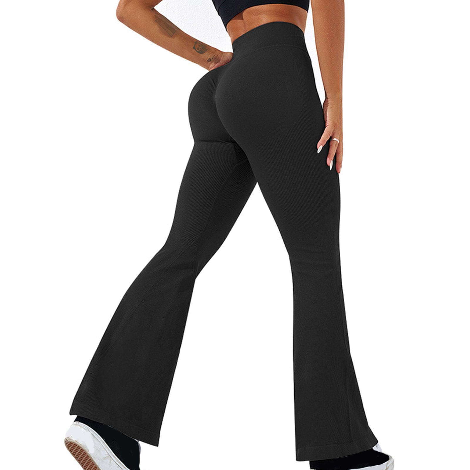 Pantaloni da yoga per fness, pantaloni sportivi senza cucure, leggings sollevati per il fondoschiena, leggings da donna per la palestra, collant sportivi da donna, leggings a va alta - Cina Yoga e