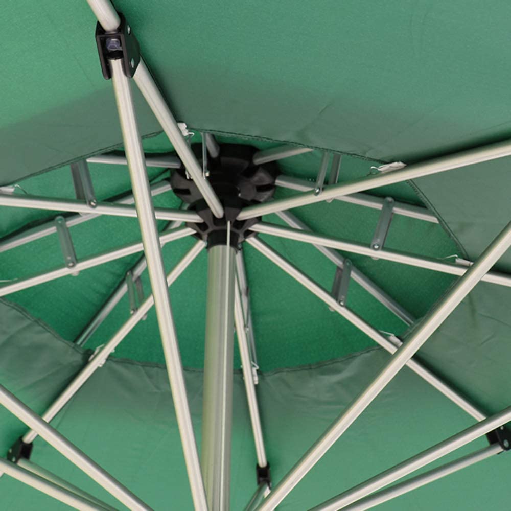 Parasol ogrodowy, parasol ogrodowy 2,7 m, parasol przeciwsłoneczny, z mechanizmem korbowym, do ogrodów zewnętrznych, na balkon i bez podstawy, izolacja termiczn,