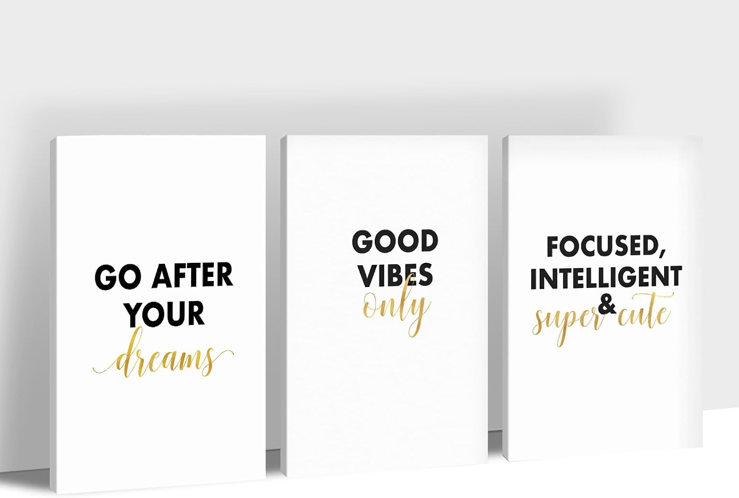 Amazon.com: 3 Pcs Inspirational Wall Art Office Decor, Motivational ...