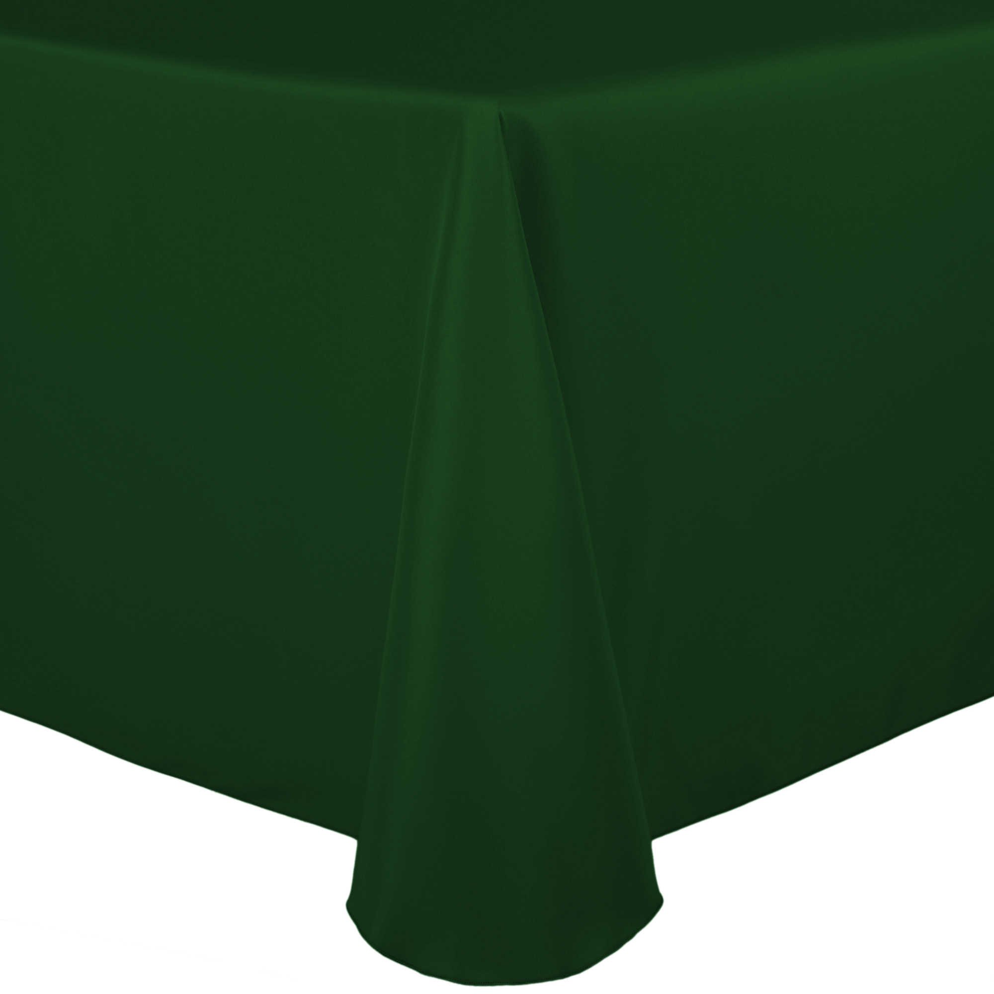 Ultimate Textile 60 x 84in Oval Polyester Table Cloth - Machine Washable, Stain & Wrinkle Resistant Tablecloth for Home Dining & Events - Hunter, 84"