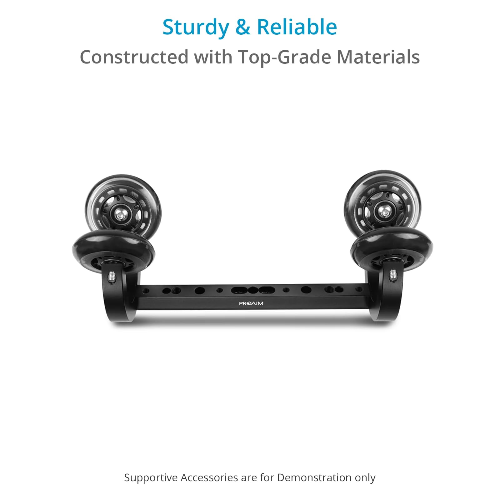 PROAIM Polaris - Chariot Monorail Coulissant avec 2 Colliers de Serrage. Support Suspendu. Compatible avec Les Rails Speed ​​Rails de Ø 38-48 mm. Charge utile : 30 kg (P-MNRL-01)