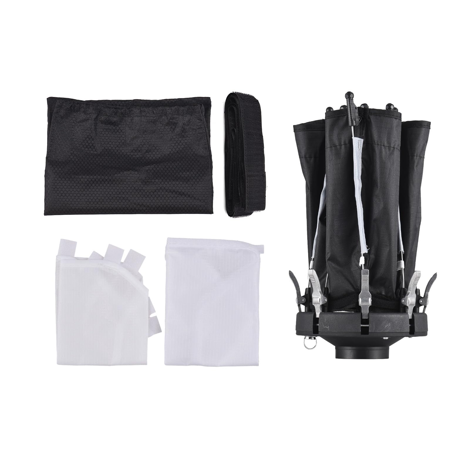 Mini Softbox Ottagonale da 30 Cm con Riflessione della Luce Migliorata per Piccoli Spazi, Streaming Live e Fotografia Still Life, Leggero e Portatile, Nylon + Lega di Alluminio