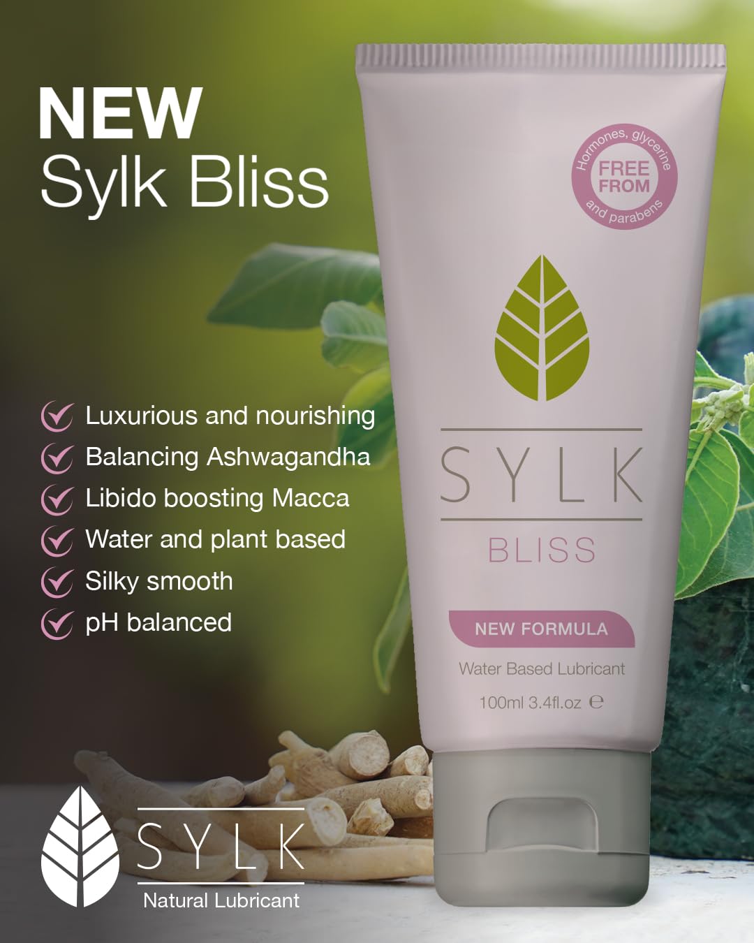 SYLK Bliss Natural Water Lubricant Gel, Intimate Moisturiser for Vagina  Non-Sticky, Toy and Condom Safe 100 ml : Amazon.co.uk: Health & Personal  Care