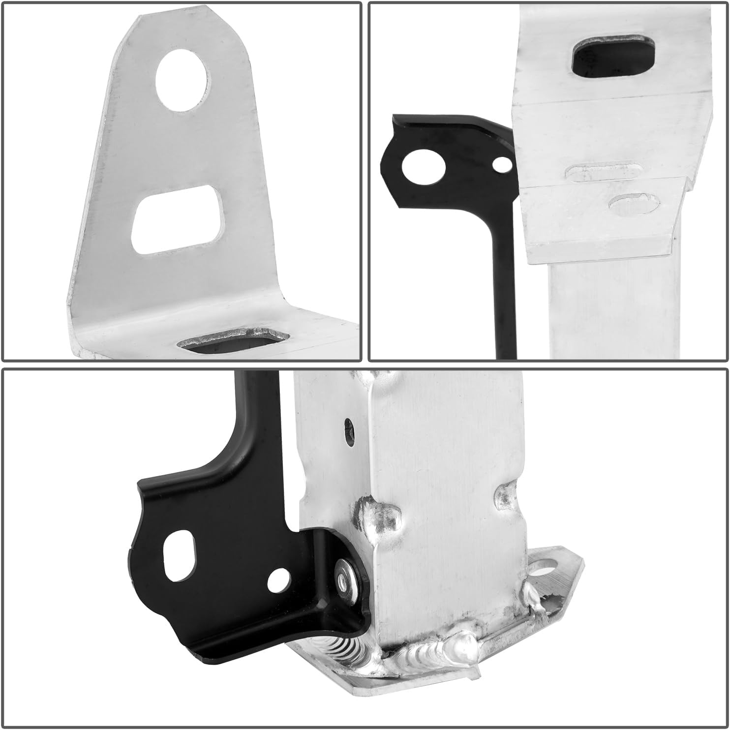 Auto Dynasty TO1042141 Front Bumper Cover Support Bracket Compatible with Toyota Rav4 2019-2023, Driver Left Side, Polished Black