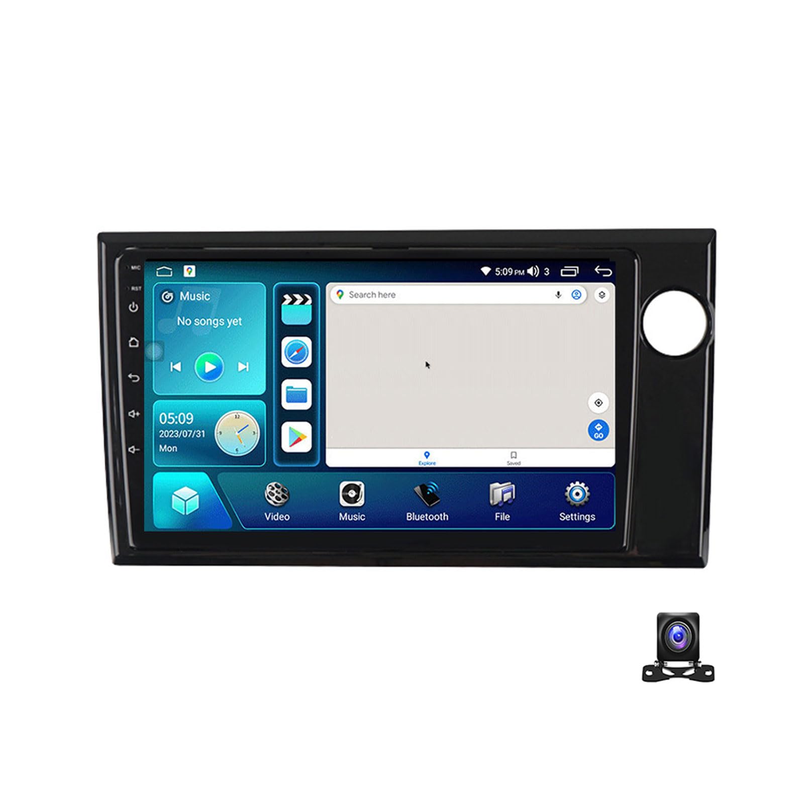 Android 12 Doble DIN Estéreo para automóvil Radio con Pantalla táctil de 9 Pulgadas con navegación GPS Receptor de Radio FM Bluetooth para B-RV 2015~2019 Soporte Carplay/Auto/DSP/RDS/USB