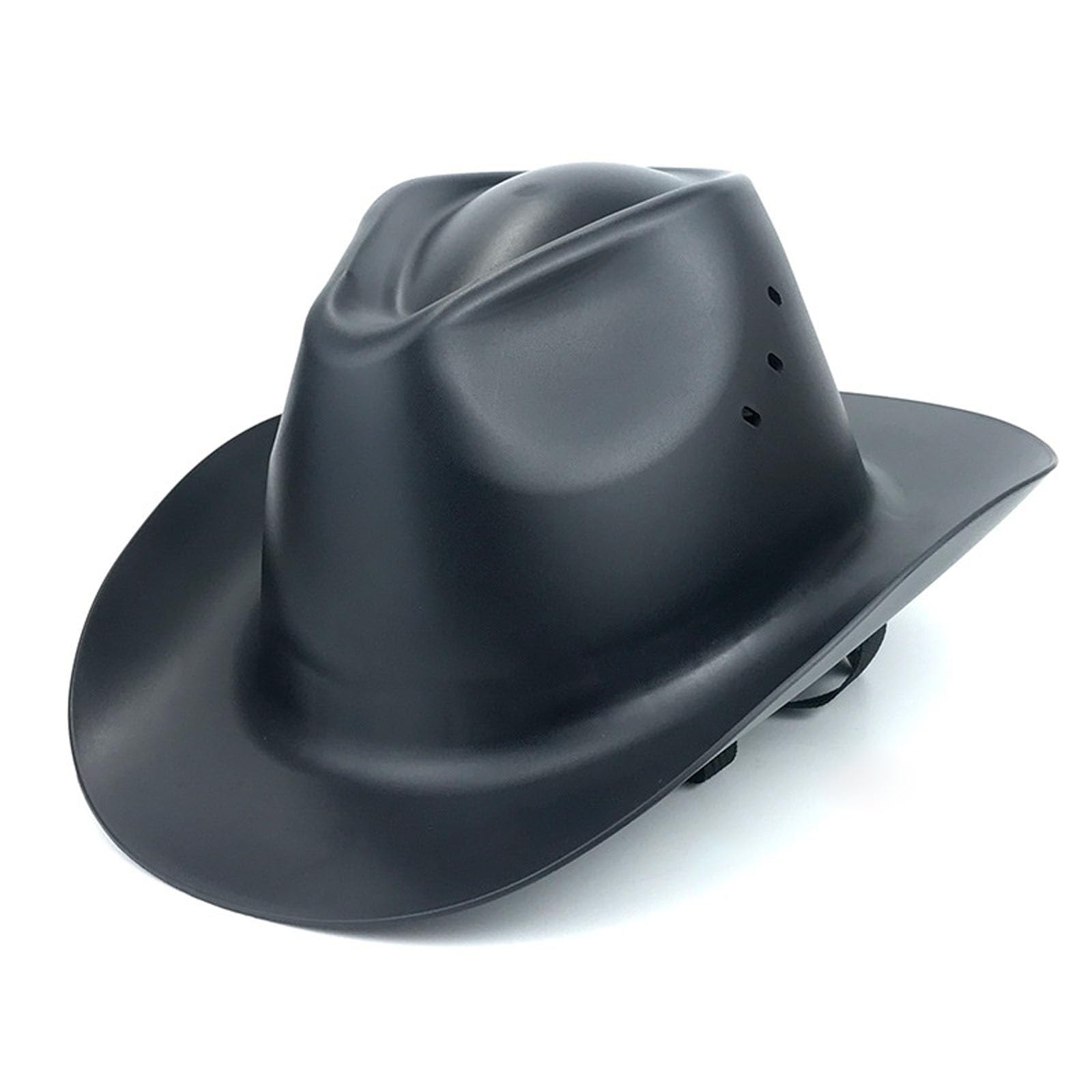 Arbeitsschutzhelm mit Cowboy Profil, belüfteter HDPE Schale, verstellbarer Innen Kinnriemen für Ranch und Baustelleneinsatz, Western Schutzhelm, belüfteter HDPE Schale, verstellbarer Kinnriemen