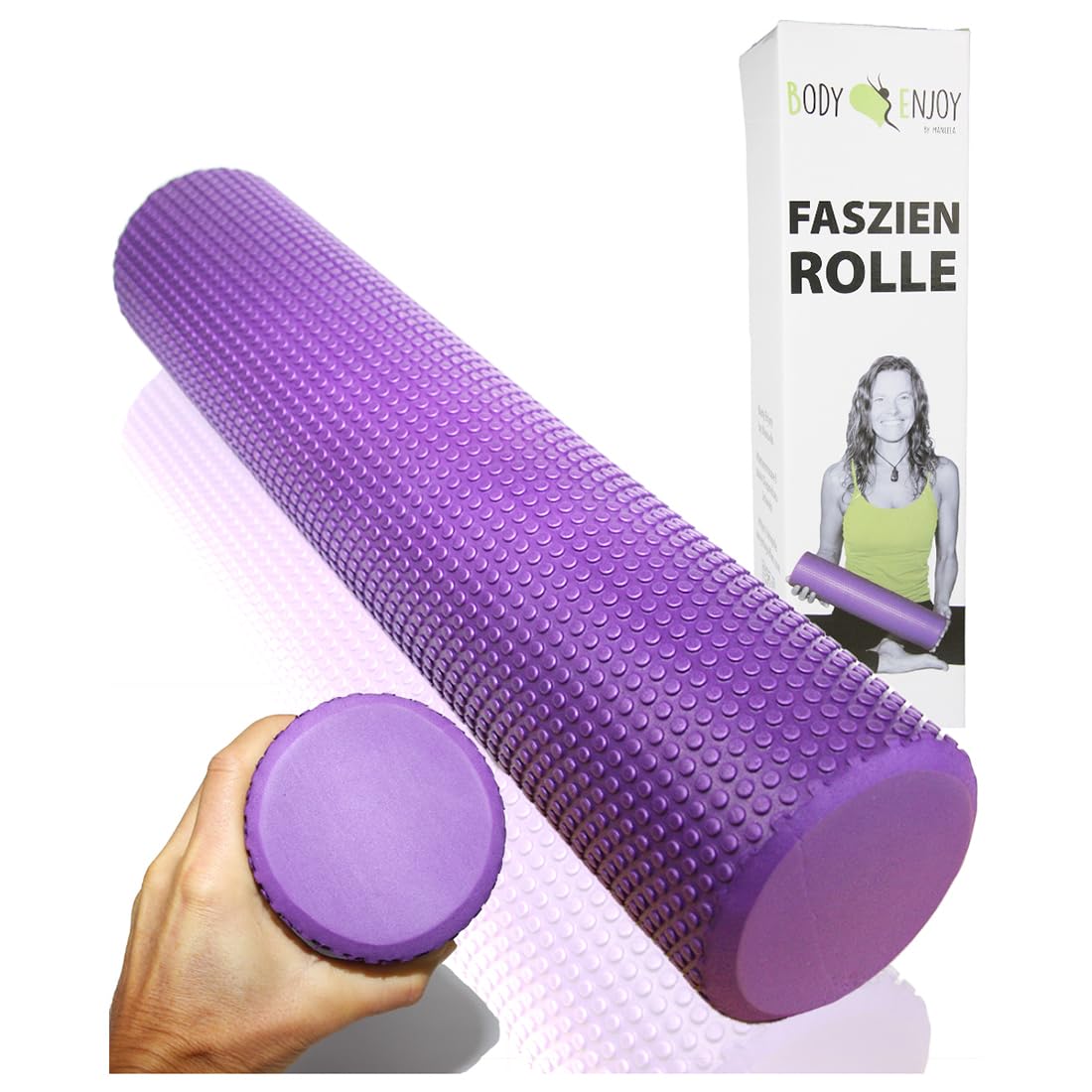 Weiche Faszienrolle Für Ruecken Wirbelsaeule Massage; Rueckenstrecker Ø9,5cm x43cm, Yoga Pilates Faszien Foam Roller Für Nacken & Rueckenschmerzen Triggerpunkt Behandlung