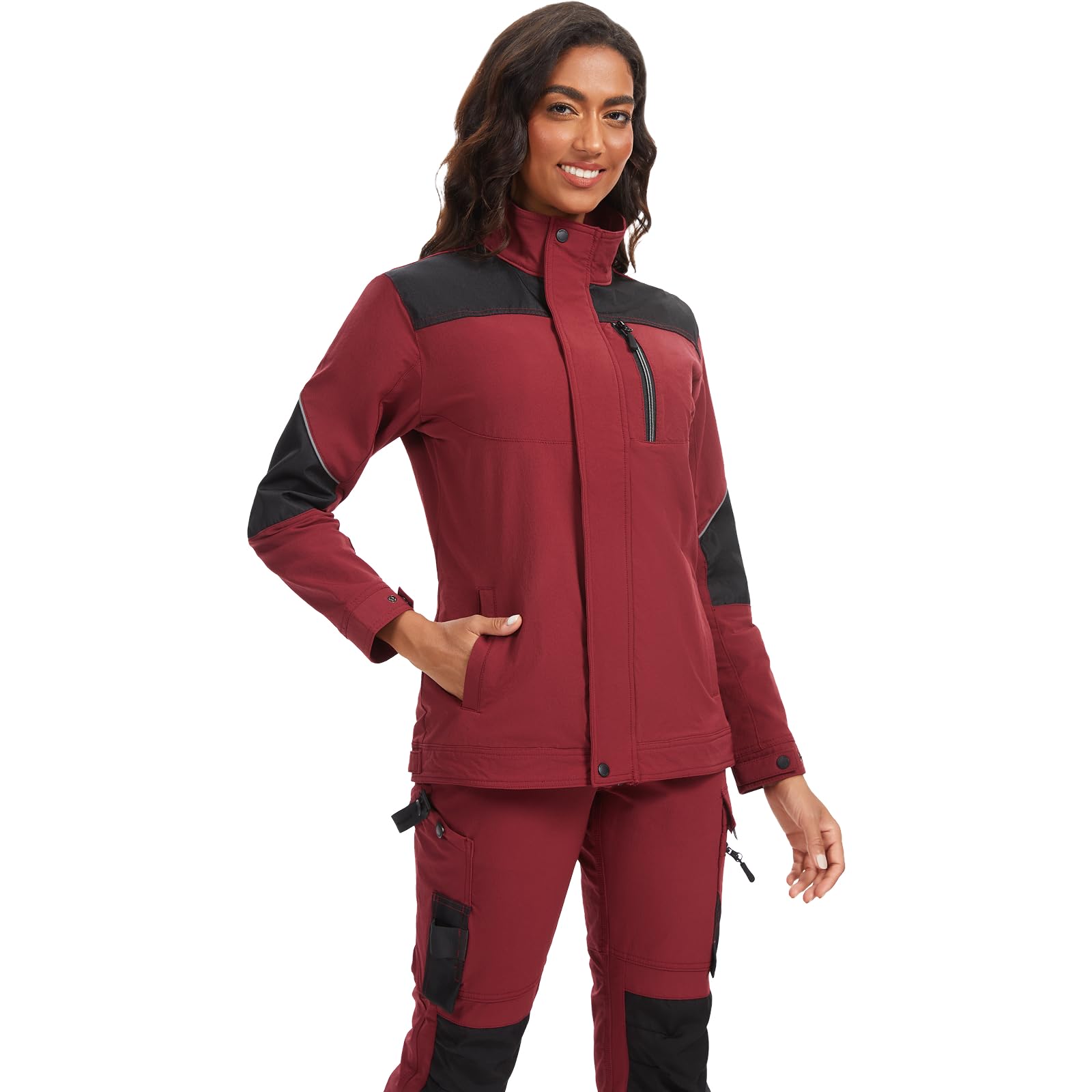 WORK IDEA Giacca da lavoro da donna slim fit, elasticizzata: rinforzato strategicamente, eleganza professionale con comfort moderno