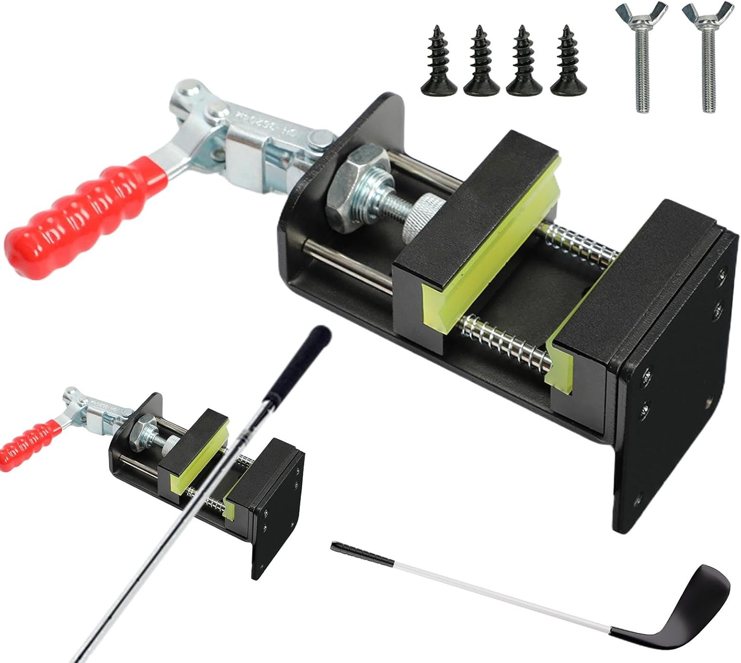 クイックシャフトクランプゴルフクラブ、ゴルフクラブリグリップバイスツール, ゴルフクラブプロゴルフクラブグリップステーション, あら