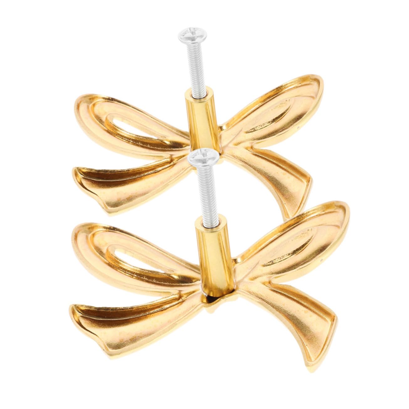 Artibetter 5 Set Pomelli Per Cassetti Pomelli Per Mobili Pomelli Per Porte in Ottone Con Fiocco Pomelli Decorativi Per Guardaroba Facile Installazione 2 Pezzi * 5