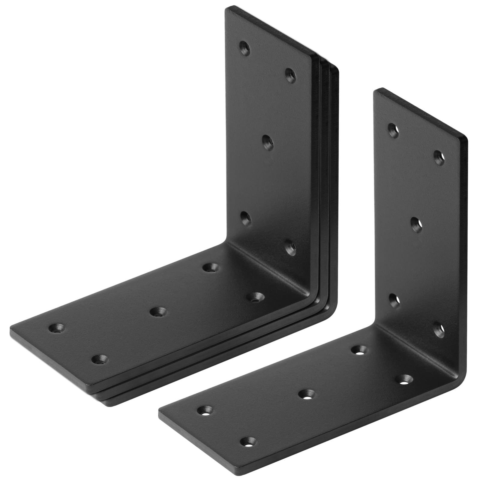 Support de connecteur en métal robuste épaisseur 4 mm, équerre d'angle haut de gamme 15,2 cm